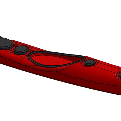 Mô hình thuyền kayak Frej