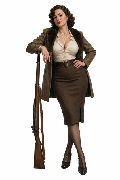 Mô hình nữ xạ thủ Sabrina 1930s (Call of Cthulhu) in 3D - Image 1