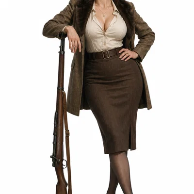 Mô hình nữ xạ thủ Sabrina 1930s (Call of Cthulhu) in 3D