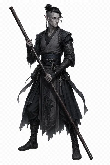 Mô hình 3D Shadarki Monk - Tu sĩ Shadow đầy quyền năng - Image 1