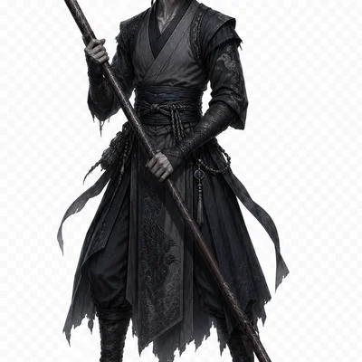 Mô hình 3D Shadarki Monk - Tu sĩ Shadow đầy quyền năng