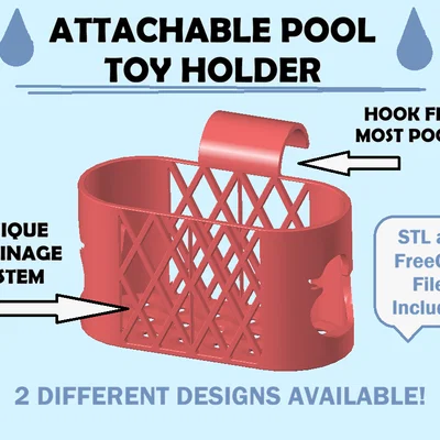 Giá treo đồ chơi hồ bơi tiện lợi (Attachable Pool Toy Holder)