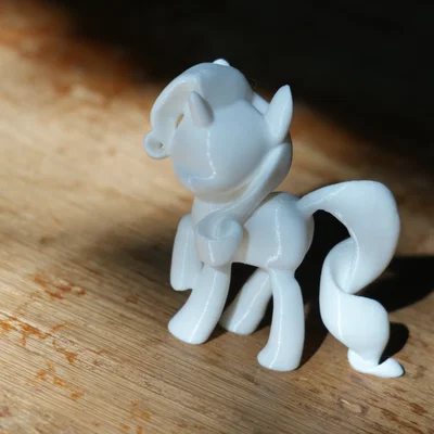 Mô hình 3D Rarity - Nhân vật My Little Pony đáng yêu