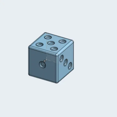 Mô hình xúc xắc 6 mặt (Dice) in 3D - Thiết kế cổ điển, sắc nét