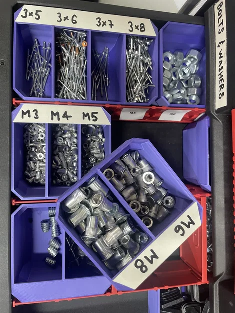 Hộp chứa đồ mô-đun cho tủ đồ nghề Milwaukee Packout 4 ngăn (4932493189) - Image 3