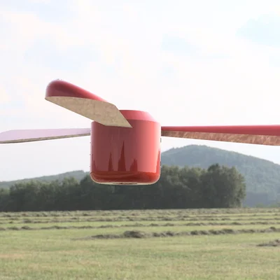 Đồ chơi trực thăng cầm tay in 3D (Hand-Powered Helicopter Toy)