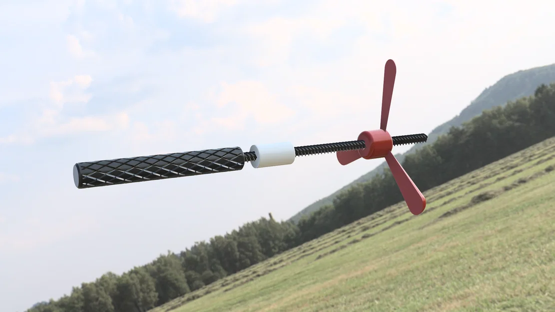 Đồ chơi trực thăng cầm tay in 3D (Hand-Powered Helicopter Toy) - Image 2