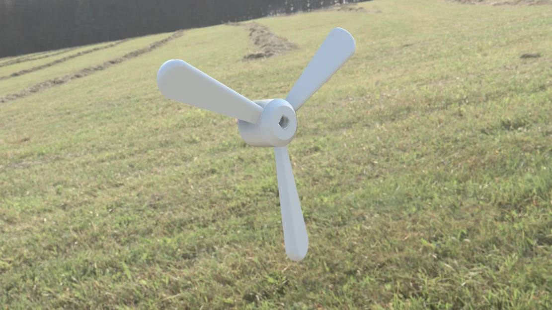 Đồ chơi trực thăng cầm tay in 3D (Hand-Powered Helicopter Toy) - Image 5