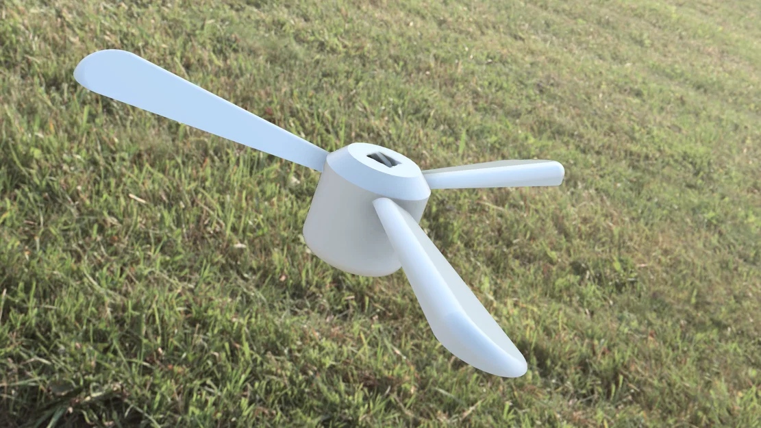 Đồ chơi trực thăng cầm tay in 3D (Hand-Powered Helicopter Toy) - Image 6