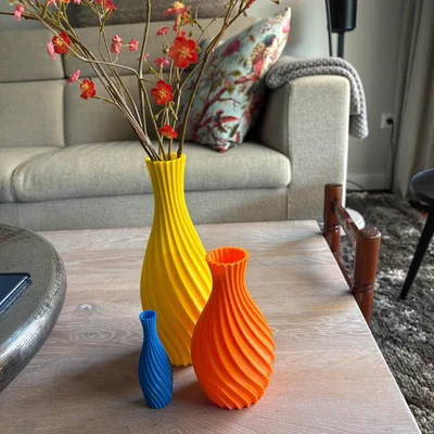 Mẫu lọ hoa xoắn ốc 3D (Spiral Vase) trang trí nhà cửa cực đẹp