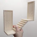 Cửa Tiên Nhỏ Trang Trí Góc Tường Kèm Cầu Thang - Thumbnail 1