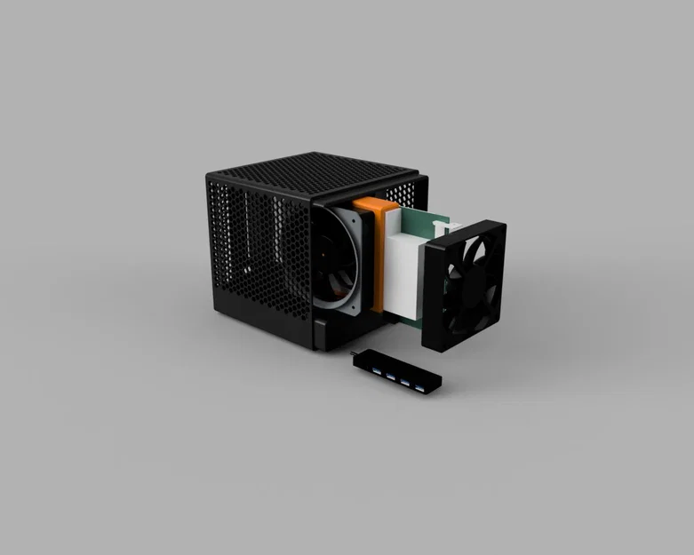 Vỏ case BC-250 ATX (kèm 2 quạt + tản nhiệt backplate) - Image 4