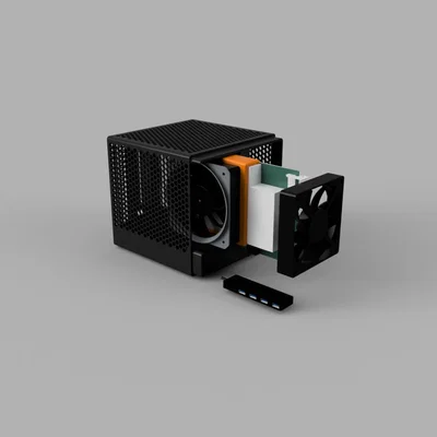 Vỏ case BC-250 ATX (kèm 2 quạt + tản nhiệt backplate)