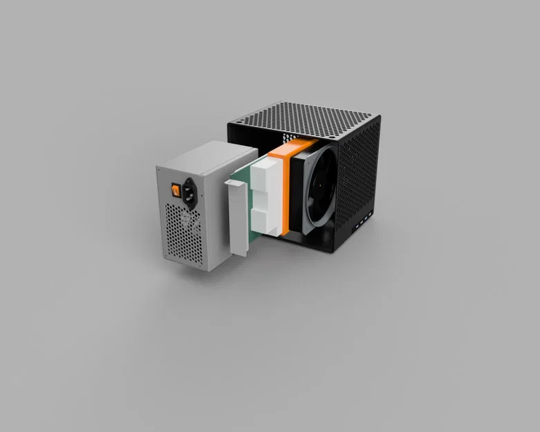 Vỏ case BC-250 ATX (kèm 2 quạt + tản nhiệt backplate) - Image 5