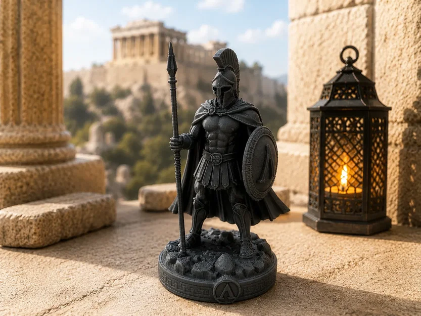 Tượng Chiến binh Hy Lạp cổ đại – Người hùng Spartan - Image 1