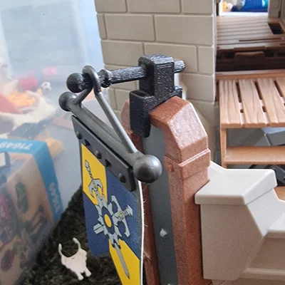Giá treo cờ 3D dành cho bộ đồ chơi Playmobil Fortress 70222