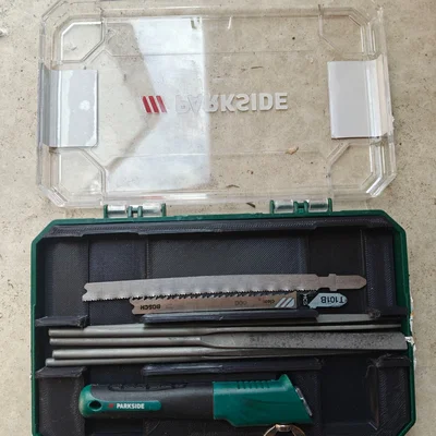 Khay in 3D nâng cấp hộp đựng bộ giũa chính xác Parkside