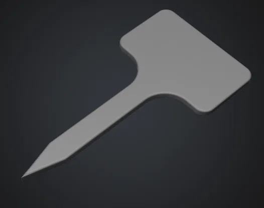 Mẫu thẻ cắm đánh dấu cây trồng hình chữ nhật tiện lợi (Plant Marker) - Image 1