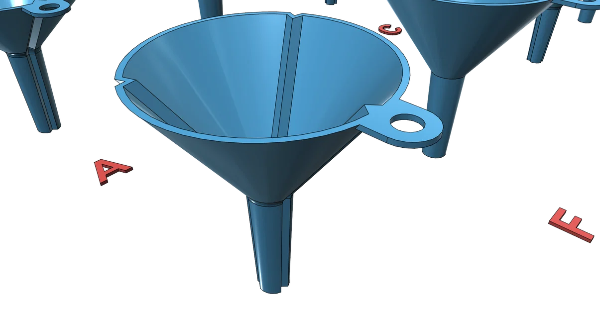Bộ phễu đa dạng kích thước (20 phiên bản) - Có lỗ thông hơi, in dễ dàng không cần support - Image 3