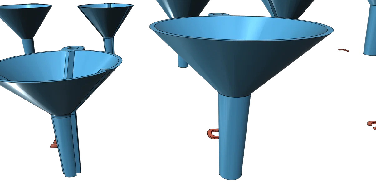 Bộ phễu đa dạng kích thước (20 phiên bản) - Có lỗ thông hơi, in dễ dàng không cần support - Image 6