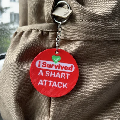 Móc khóa hài hước "I survived a SHART ATTACK"