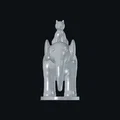 Mô hình chú voi và mèo 3D đáng yêu - File in 3D trang trí độc đáo - Thumbnail 2