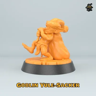 Goblin Yule-Sacker – Mô hình STL Goblin Giáng sinh miễn phí – 28mm Fantasy