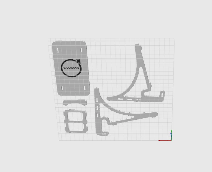 Giá đỡ điện thoại in 3D thiết kế phong cách Volvo sang trọng - Image 1