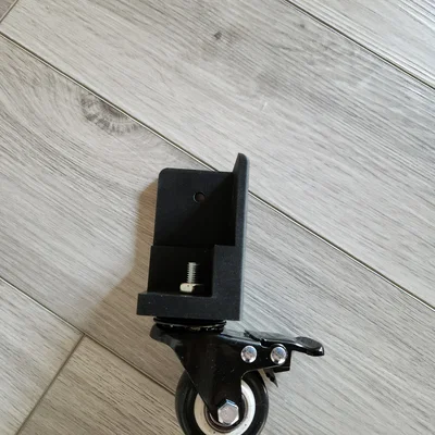 Đế gắn bánh xe xoay 1 bu-lông cho kệ Ikea Bror