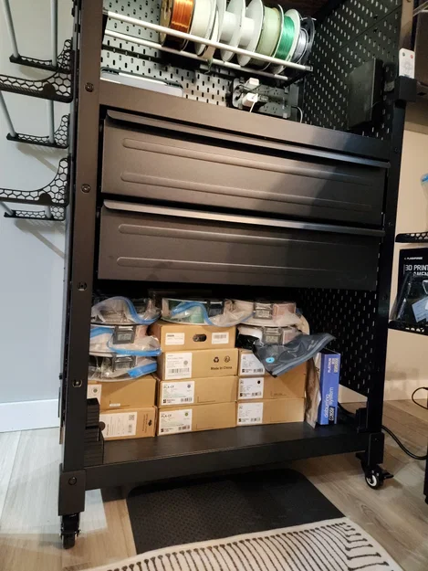 Đế gắn bánh xe xoay 1 bu-lông cho kệ Ikea Bror - Image 11