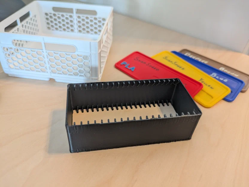 Khay Đựng Mẫu Filament cho Gridfinity “Latte Box” – Milk Crane Desk Organizer - Image 1