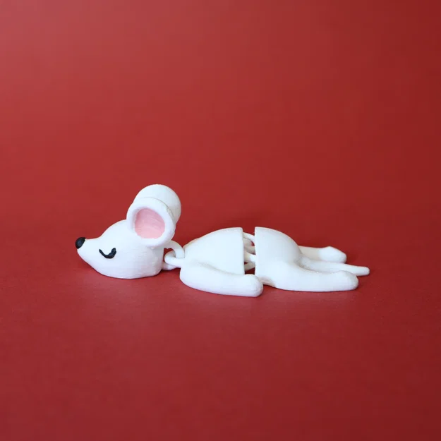 Chú Chuột Ngủ Gật Khớp Nối (Articulated Sleeping Mouse) - Image 4