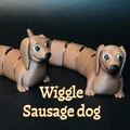 Wiggle Sausage Dog - Mô hình chó xúc xích fidget toy in không cần lắp ráp - Thumbnail 1