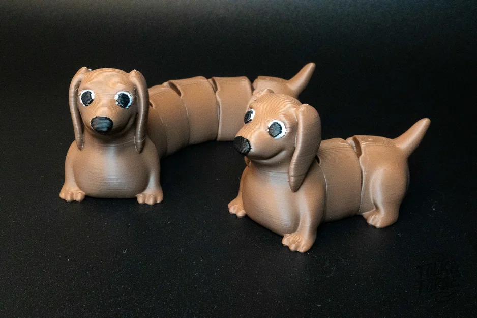 Wiggle Sausage Dog - Mô hình chó xúc xích fidget toy in không cần lắp ráp - Image 2