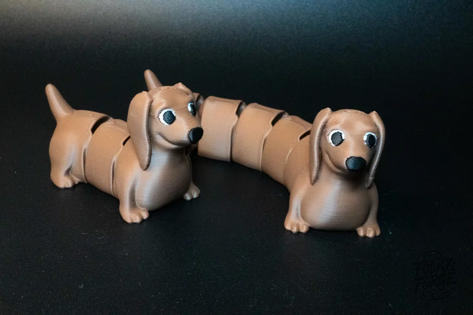 Wiggle Sausage Dog - Mô hình chó xúc xích fidget toy in không cần lắp ráp - Image 3