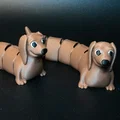 Wiggle Sausage Dog - Mô hình chó xúc xích fidget toy in không cần lắp ráp - Thumbnail 3