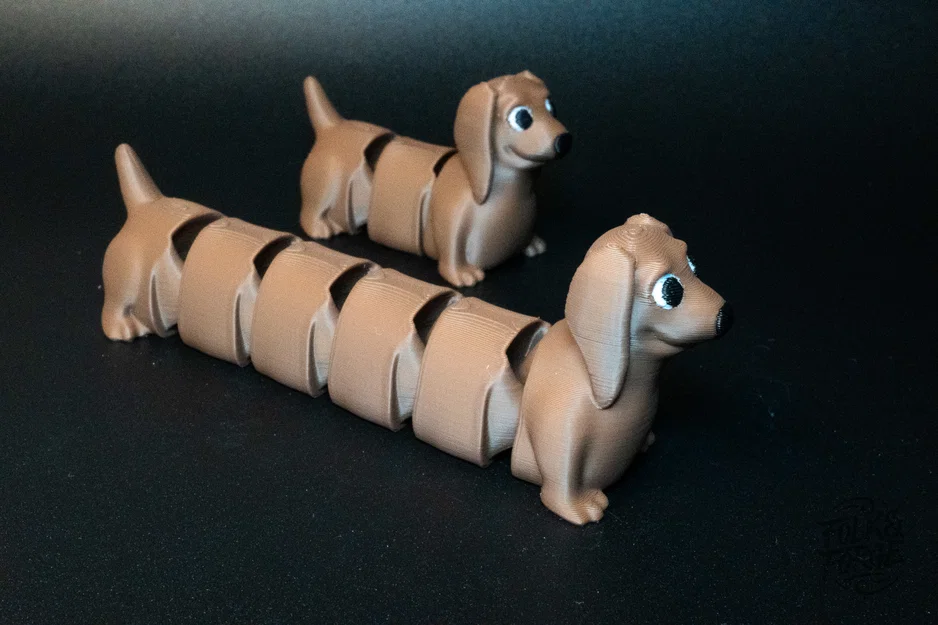 Wiggle Sausage Dog - Mô hình chó xúc xích fidget toy in không cần lắp ráp - Image 4