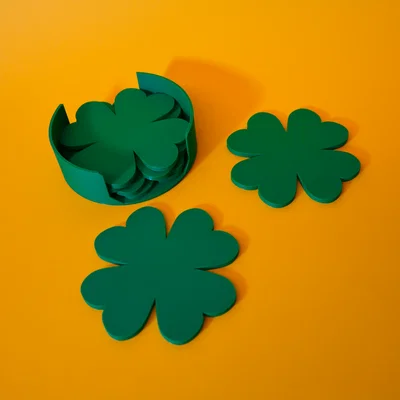 Đế lót ly Cỏ bốn lá (Cloverleaf coaster)