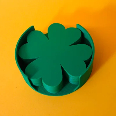 Đế lót ly Cỏ bốn lá (Cloverleaf coaster)