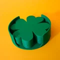 Đế lót ly Cỏ bốn lá (Cloverleaf coaster) - Thumbnail 6