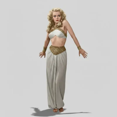 Mô hình 3D nhân vật Dale Arden từ phim Flash Gordon 1936