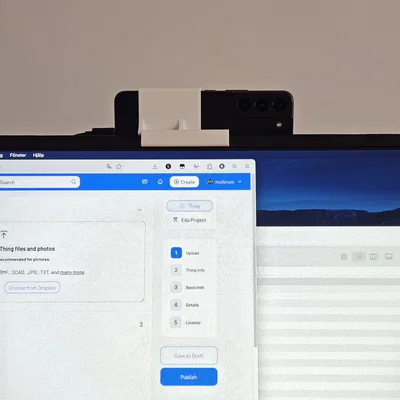 Giá đỡ điện thoại làm webcam (kèm link OnShape)