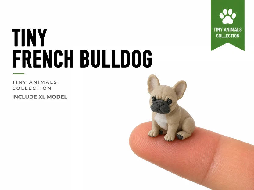 Bé Cún French Bulldog Tí Hon - Bộ Sưu Tập Mini Animals - Image 1