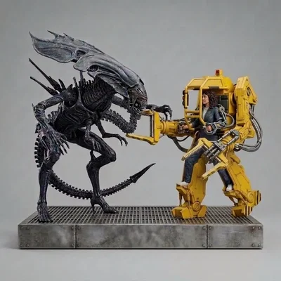 Mô hình 3D Ripley đối đầu Alien Queen huyền thoại (1986)