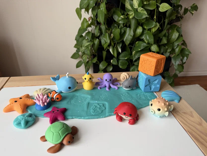 Bộ mô hình sinh vật biển - Sea animals set - Image 2