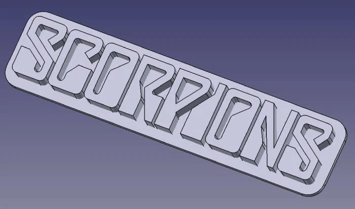 Mô hình Logo Scorpions - Phiên bản trưng bày treo tường - Image 2