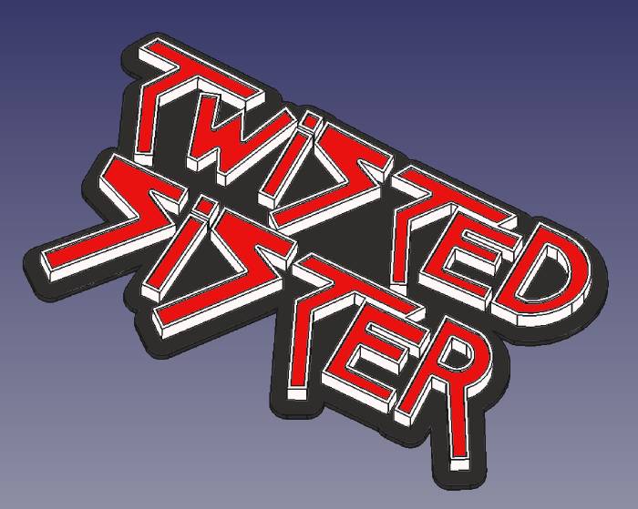 Mô hình bảng hiệu Logo Twisted Sister - Image 3