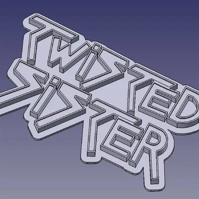 Mô hình bảng hiệu Logo Twisted Sister