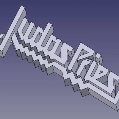 Logo Judas Priest để bàn hoặc treo tường
