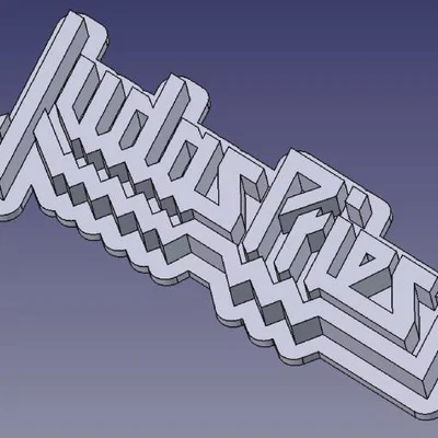 Logo Judas Priest để bàn hoặc treo tường